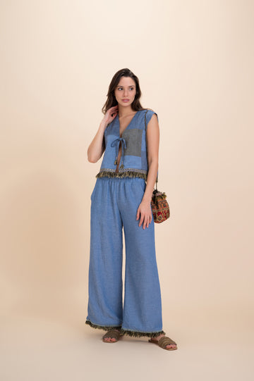 Ramla Patched Vest