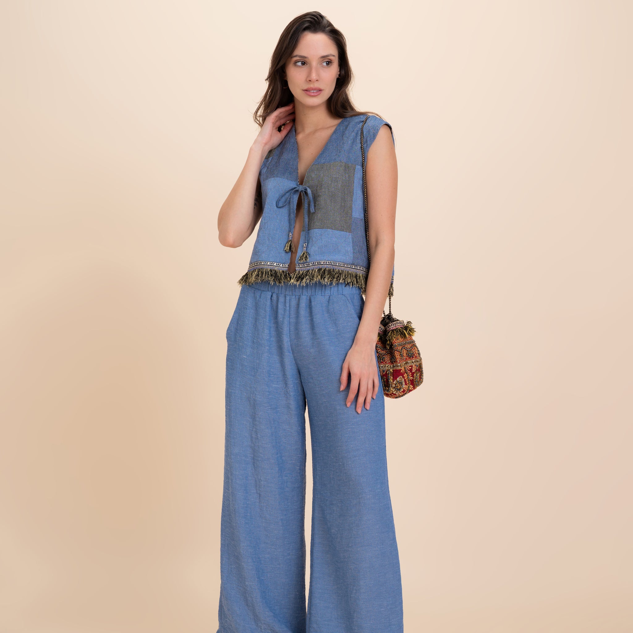 Ramla Patched Vest